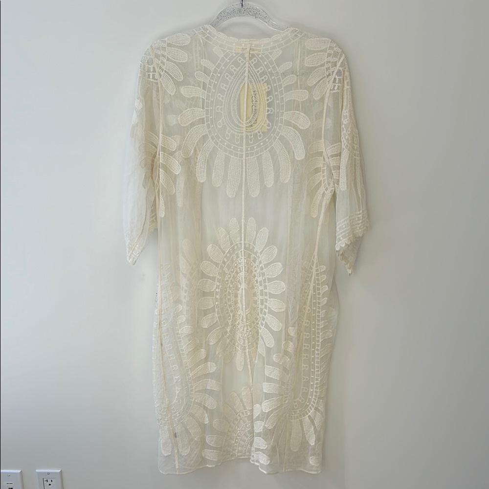 Rebellion Sz S Ivory Lace Swim Cover-Up • NWT! - Picture 3 of 9